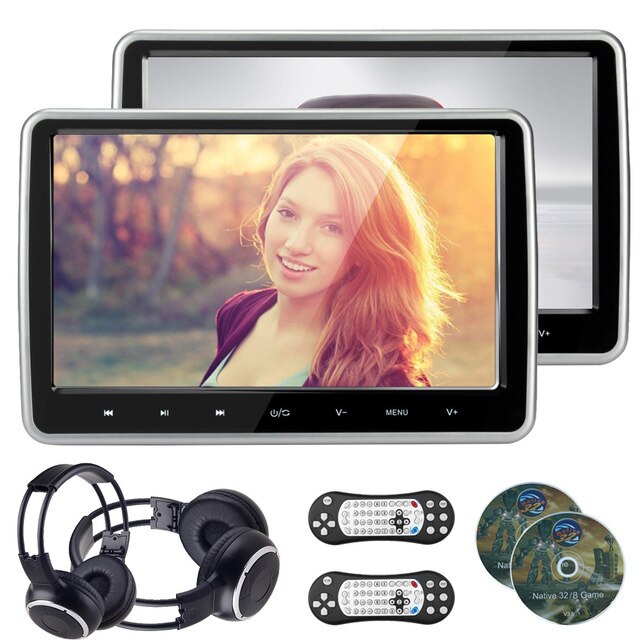 Premium Car Headrest DVD Player Monitor TV System