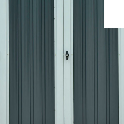 Hanover Large Outdoor Backyard Metal Storage Cabin House Shed 70"