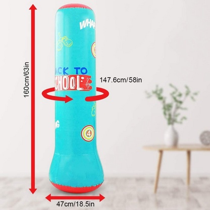 Premium Inflatable Free Standing Punching Bag 62 in